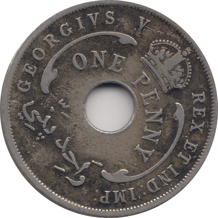 1911 ONE PENNY BRITISH WEST AFRICA - WORLD COINS - Cambridgeshire Coins
