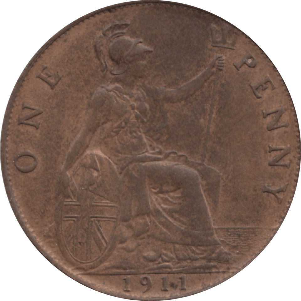 1911 PENNY 1 ( AUNC ) 62 - Penny - Cambridgeshire Coins
