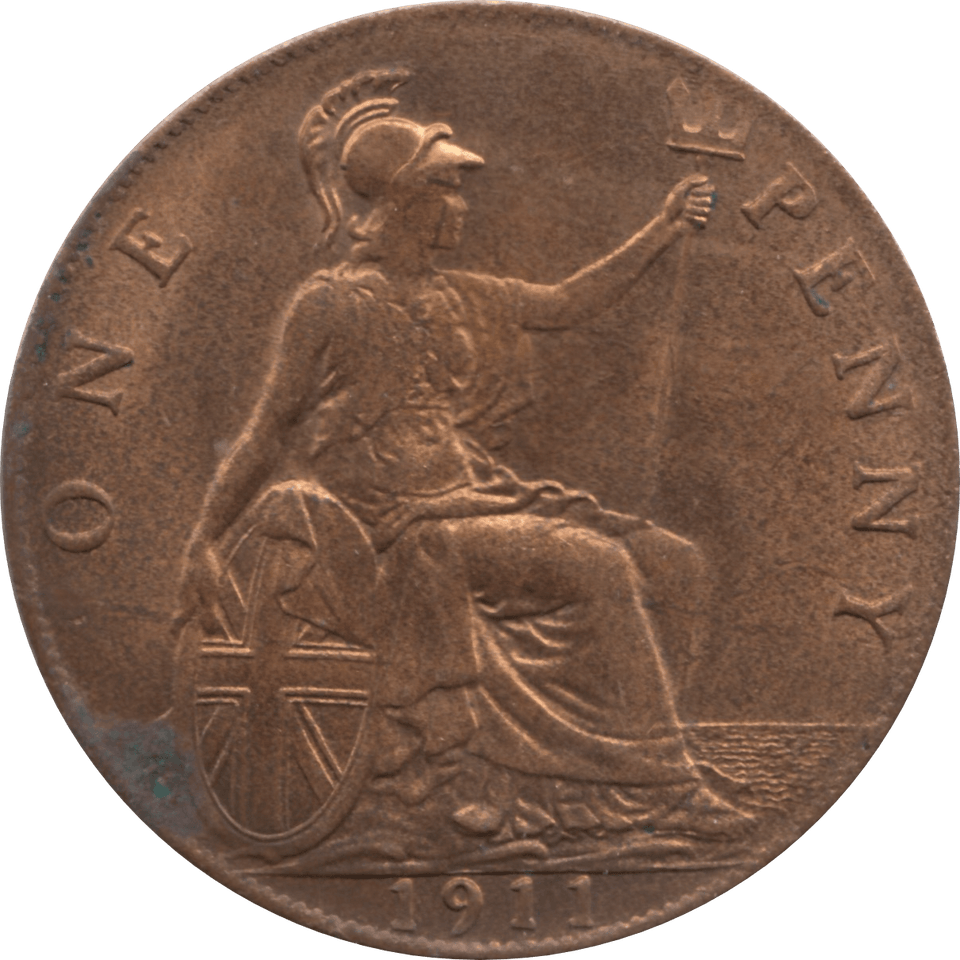 1911 PENNY 1 ( AUNC ) 64 - Penny - Cambridgeshire Coins