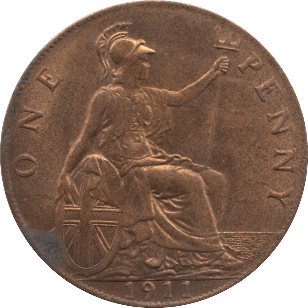 1911 PENNY 1 ( AUNC ) 64 - Penny - Cambridgeshire Coins