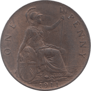 1911 PENNY ( AUNC ) 7 - Penny - Cambridgeshire Coins