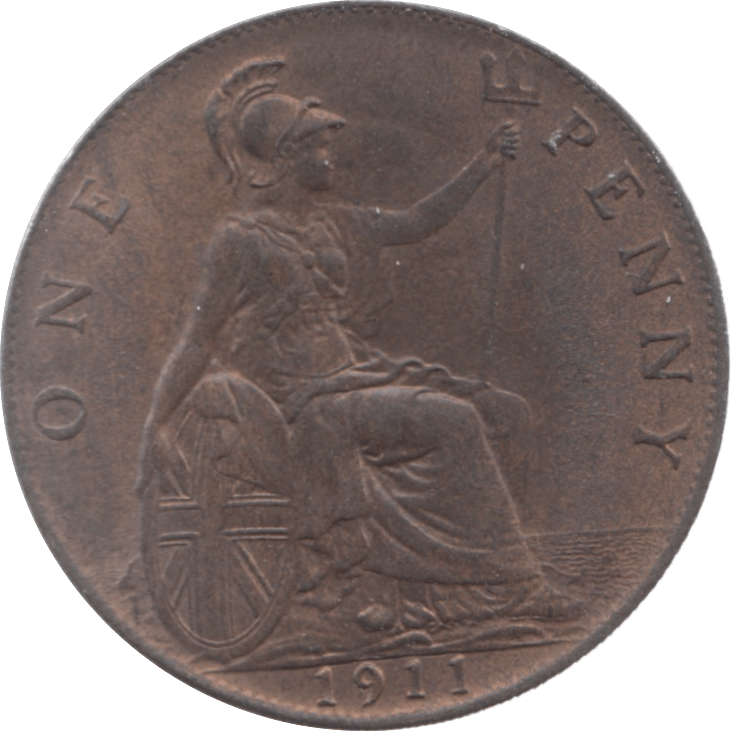 1911 PENNY ( AUNC ) 7 - Penny - Cambridgeshire Coins