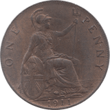 1911 PENNY ( AUNC ) 7 - Penny - Cambridgeshire Coins