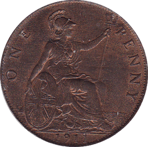 1911 PENNY ( UNC ) - Penny - Cambridgeshire Coins