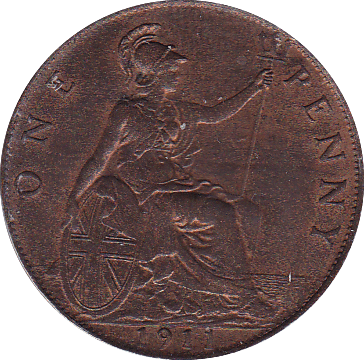 1911 PENNY ( UNC ) - Penny - Cambridgeshire Coins