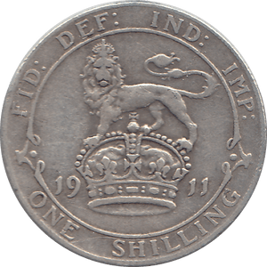 1911 SHILLING ( VF ) 4 - Shilling - Cambridgeshire Coins