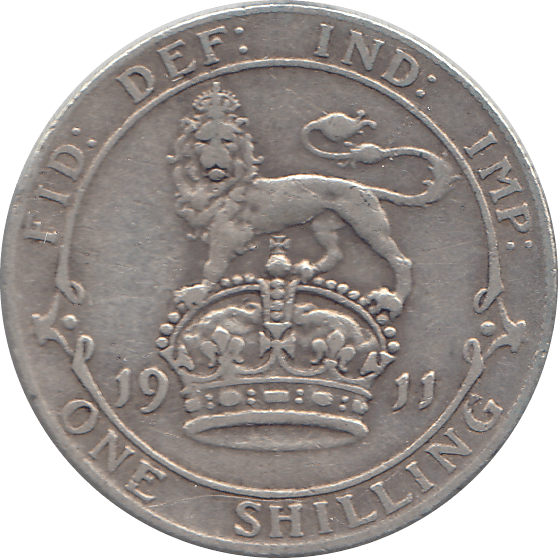 1911 SHILLING ( VF ) 4 - Shilling - Cambridgeshire Coins