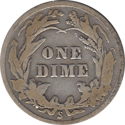 1911 SILVER DIME USA S - SILVER WORLD COINS - Cambridgeshire Coins