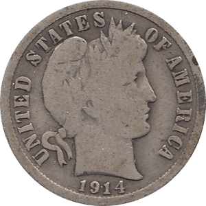 1911 SILVER DIME USA S - SILVER WORLD COINS - Cambridgeshire Coins
