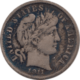 1911 SILVER DIME USA - SILVER WORLD COINS - Cambridgeshire Coins