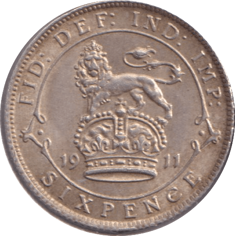 1911 SIXPENCE ( AUNC ) - Sixpence - Cambridgeshire Coins