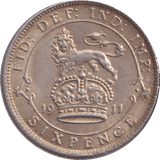 1911 SIXPENCE ( AUNC ) - Sixpence - Cambridgeshire Coins