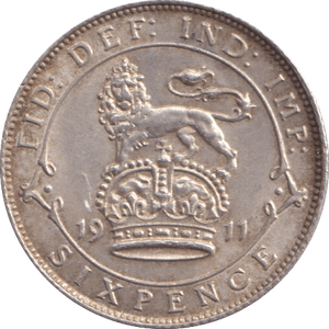 1911 SIXPENCE ( EF ) - Sixpence - Cambridgeshire Coins