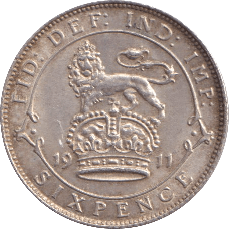 1911 SIXPENCE ( EF ) - Sixpence - Cambridgeshire Coins