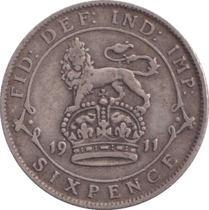 1911 SIXPENCE ( FINE ) - Sixpence - Cambridgeshire Coins