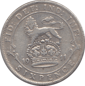 1911 SIXPENCE ( FINE ) - Sixpence - Cambridgeshire Coins