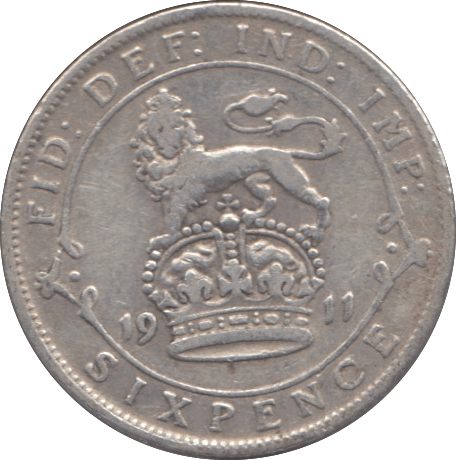 1911 SIXPENCE ( FINE ) - Sixpence - Cambridgeshire Coins