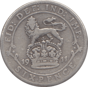1911 SIXPENCE ( FINE ) - Sixpence - Cambridgeshire Coins