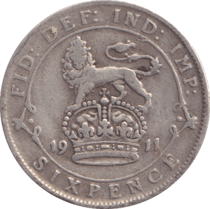 1911 SIXPENCE ( GF ) - Sixpence - Cambridgeshire Coins