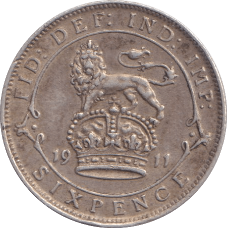 1911 SIXPENCE ( GVF ) - Sixpence - Cambridgeshire Coins