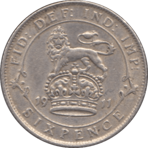 1911 SIXPENCE ( GVF ) - Sixpence - Cambridgeshire Coins