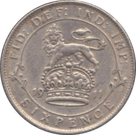 1911 SIXPENCE ( GVF ) - Sixpence - Cambridgeshire Coins