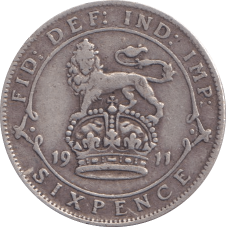 1911 SIXPENCE ( VF ) 3 - Sixpence - Cambridgeshire Coins