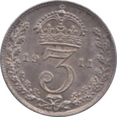 1911 THREEPENCE ( AUNC ) - Threepence - Cambridgeshire Coins