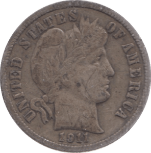 1911 USA ONE DIME - WORLD COINS - Cambridgeshire Coins