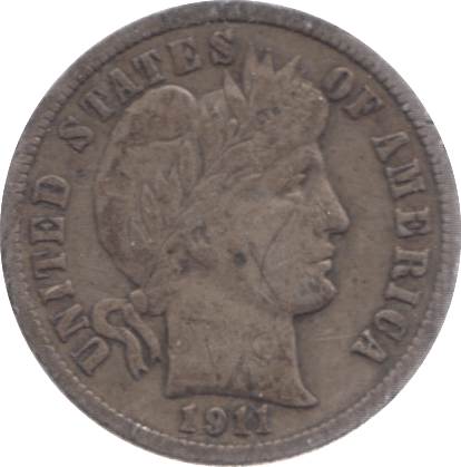 1911 USA ONE DIME - WORLD COINS - Cambridgeshire Coins