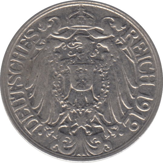 1912 25 PFENNIG GERMANY - WORLD COINS - Cambridgeshire Coins