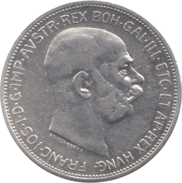 1912 AUSTRIA SILVER 2 CORONA - SILVER WORLD COINS - Cambridgeshire Coins