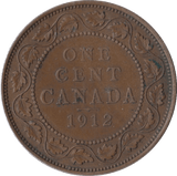 1912 CANADA ONE CENT - SILVER WORLD COINS - Cambridgeshire Coins