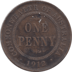 1912 COMMONWEALTH PENNY AUSTRALIA - WORLD COINS - Cambridgeshire Coins