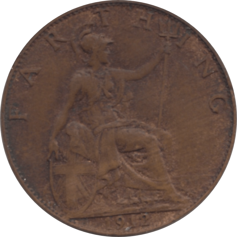 1912 FARTHING 2 ( EF ) 36 - Farthing - Cambridgeshire Coins