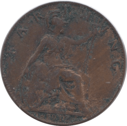 1912 FARTHING ( EF ) - Farthing - Cambridgeshire Coins