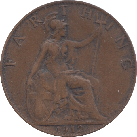 1912 FARTHING ( VF ) - Farthing - Cambridgeshire Coins