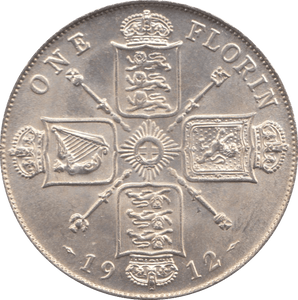 1912 FLORIN ( BU ) - Florin - Cambridgeshire Coins