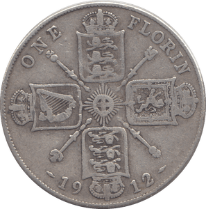 1912 FLORIN ( FINE ) - Florin - Cambridgeshire Coins