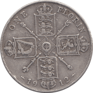 1912 FLORIN ( GF ) - FLORIN - Cambridgeshire Coins