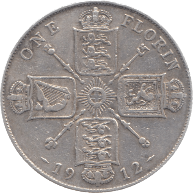 1912 FLORIN ( VF ) 11 - Florin - Cambridgeshire Coins