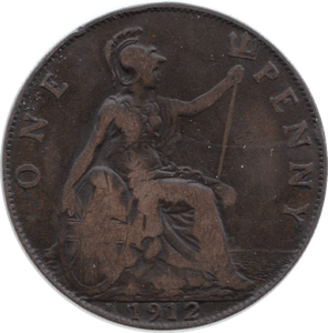 1912 H PENNY ( F ) 2 - Penny - Cambridgeshire Coins