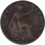 1912 H PENNY ( F ) 2 - Penny - Cambridgeshire Coins