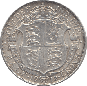 1912 HALFCROWN ( EF ) 4 - Halfcrown - Cambridgeshire Coins