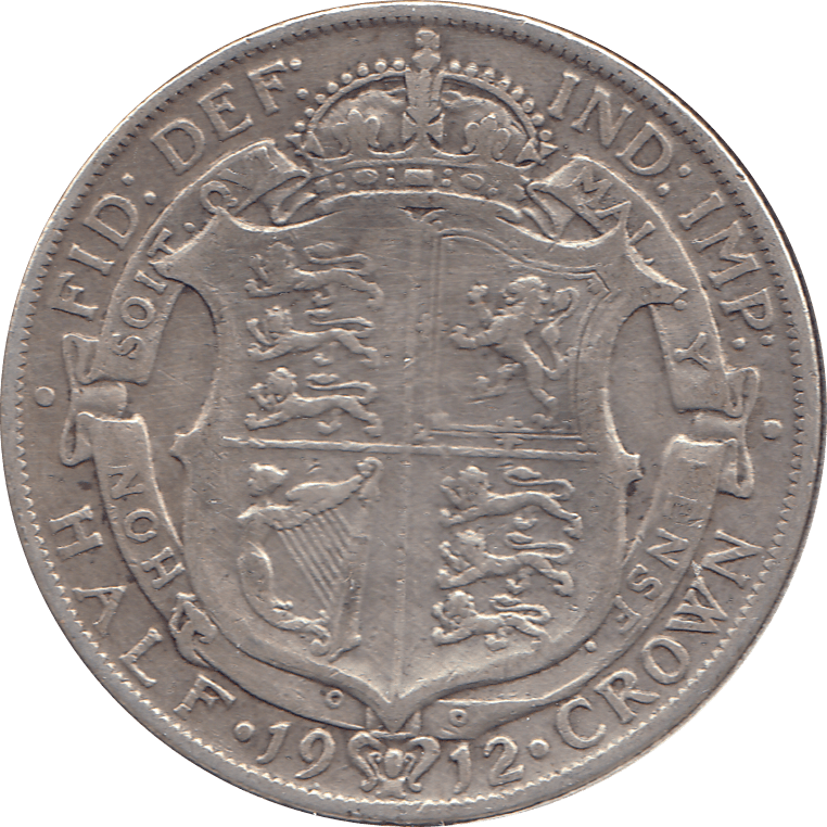 1912 HALFCROWN ( GF ) 3 - Halfcrown - Cambridgeshire Coins