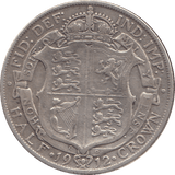 1912 HALFCROWN ( GF ) 3 - Halfcrown - Cambridgeshire Coins