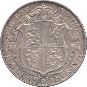 1912 HALFCROWN ( GVF ) 4 - Halfcrown - Cambridgeshire Coins