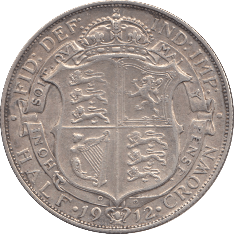 1912 HALFCROWN ( GVF ) 4 - Halfcrown - Cambridgeshire Coins