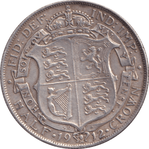 1912 HALFCROWN ( GVF ) - Halfcrown - Cambridgeshire Coins