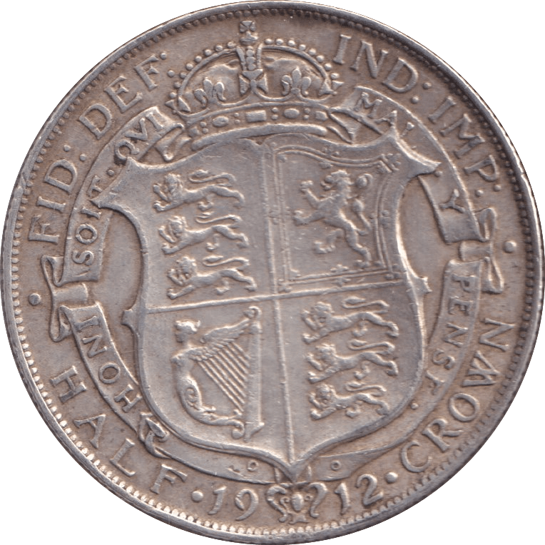 1912 HALFCROWN ( GVF ) - Halfcrown - Cambridgeshire Coins